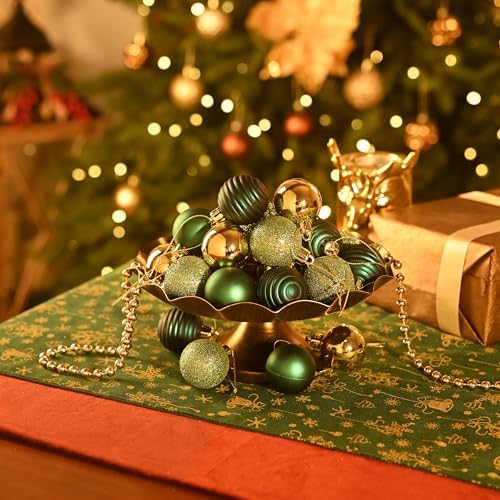 Valery Madelyn Small Christmas Tree Decorations Ball Ornaments 24ct 1.57"