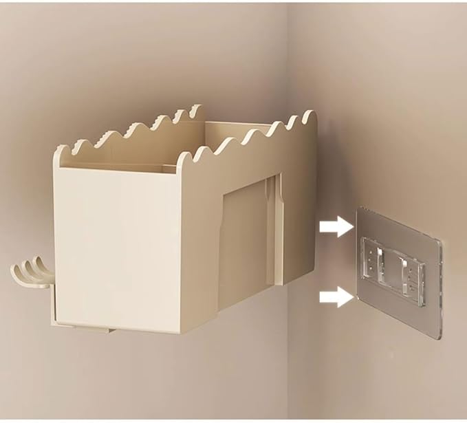 Toothbrush Rack Bathroom Cream Toothbrush Holder Wall-Mounted Toothbrush Holder Two-Person Three-Person Toothpaste Storage Rack Bathroom Toothbrush Holder(L23cm)