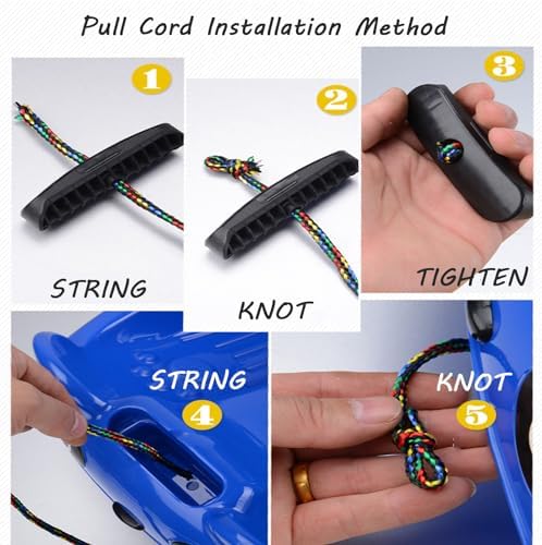 Snow Sled for Kids, Two-Person Thickened Sledges with 2 Handles, Frost-Resistant Wear-Resistant Sled with Pull Ropes