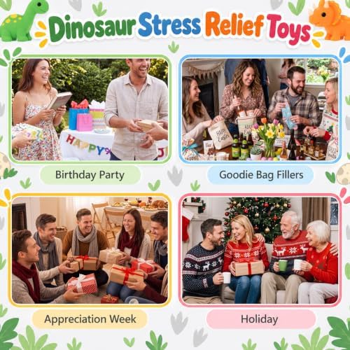 Thenshop 30 Pcs Dinosaur Balls 15 Assorted Styles