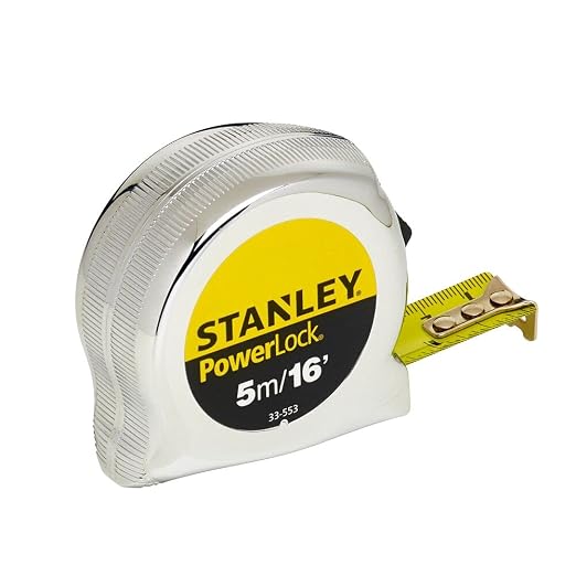 Stanley 0-33-553 Micro Powerlock Tape, 5m Length x 19mm Width