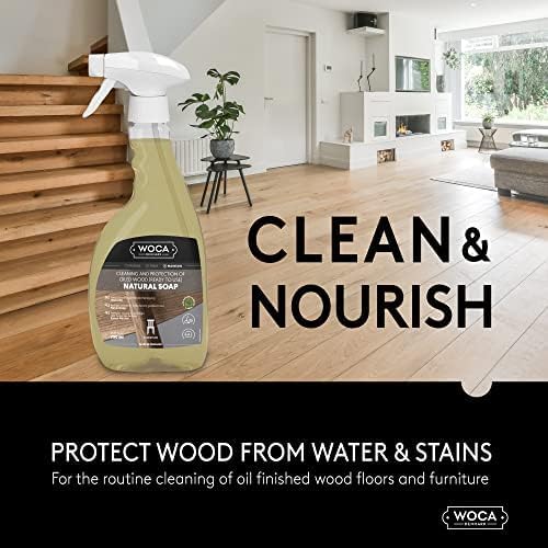 WOCA Denmark – Natural Soap – Ready to Use Spray -Plant Based Cleaner for Everyday Maintenance, 2 Pack