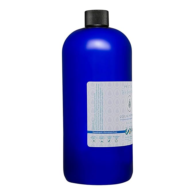 PRISTINE Toilet Paper Spray, As Seen on Shark Tank, Flushable Wipe Alternative, Personal Cleansing Bathroom Spray for Regular Toilet Tissue, Bidet Alternative, Made in USA, Cooling Peppermint, 1oz
