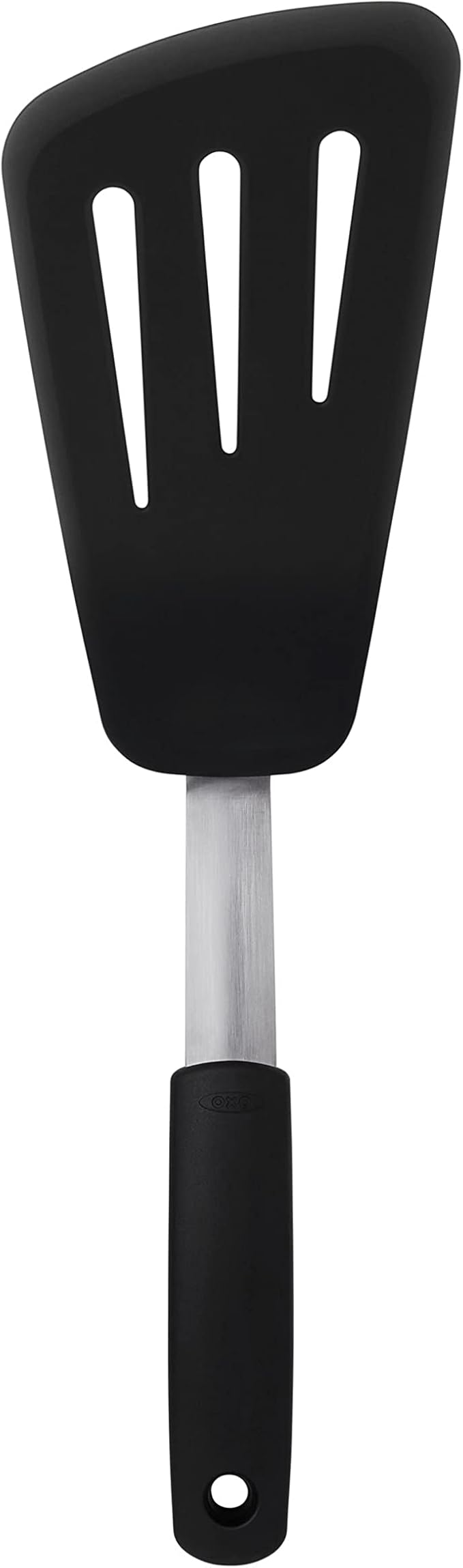 OXO Good Grips Small Silicone Flexible Turner Black & Good Grips Silicone Flexible Omelet Turner