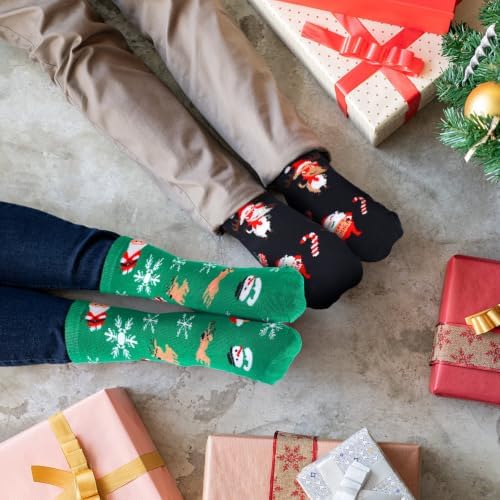 Hoolerry 30 Pairs Christmas Fuzzy Socks Bulk for Adult Gift