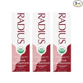 RADIUS Toothpaste, Clove Cardamom, 3 oz, USDA Organic Non-Toxic Chemical-Free Gluten-Free, Designed to Improve Gum Health & Prevent Cavities, Pack of 3