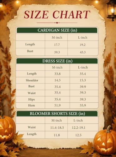 7PCS Halloween Costumes for Women Adult, Retro Womens Halloween Costumes