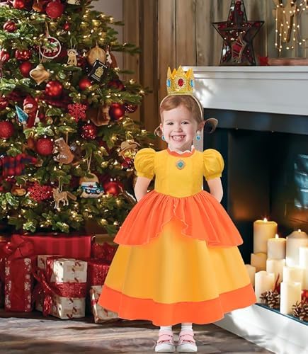 Princess Costume for Girls Halloween Birthday Party Outfit 4-12Y