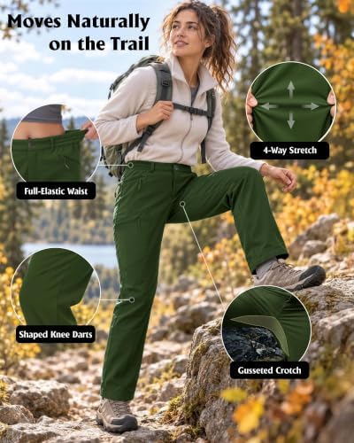 Women's Fleece-Lined Softshell Hiking Pants