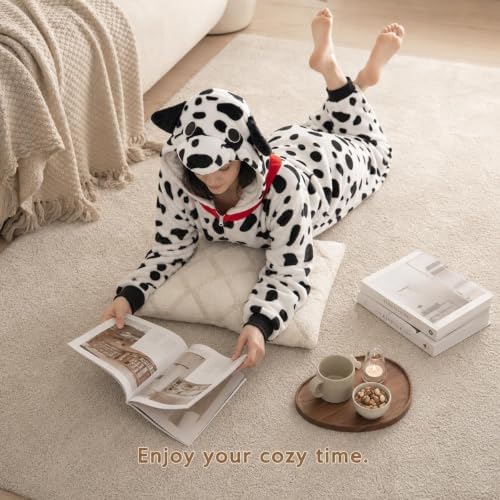 Snug Fit Unisex Adult Onesie Pajamas, Flannel Cosplay Animal One Piece Halloween Costume Sleepwear Homewear
