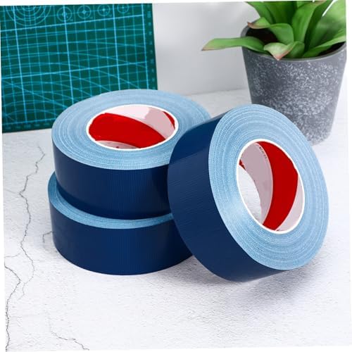 PRETYZOOM 3 Rolls Heavy Duty Duct Tape Strong Adhesive Utility Tape for Pipe Repair and Sealing Indoor Outdoor Use Industrial Blue