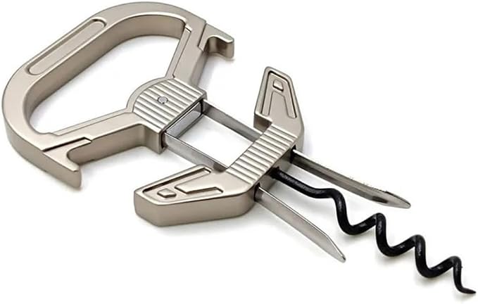 Professional Wine Opener for Vintage Bottles - Hybrid Corkscrew & Ah-So Cork Puller Set, 304 Stainless Steel Two-Prong Remover for Fragile Old Corks, Recognized by Sommeliers
