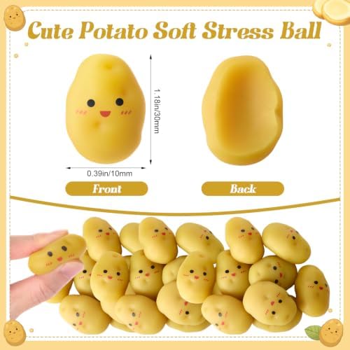 Thenshop 20 Pcs Potato Soft Stress Fidgets Gift