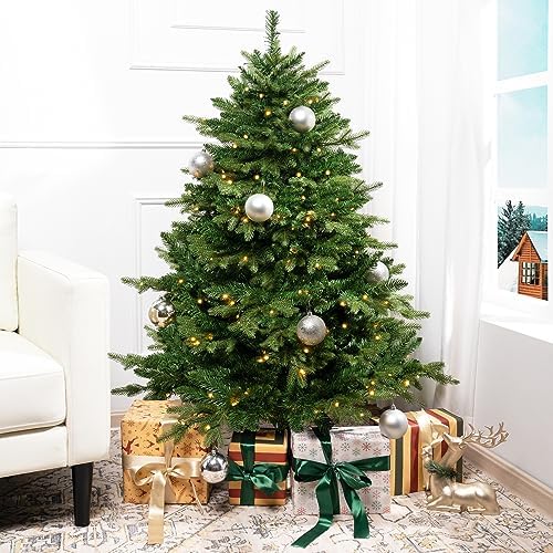 Naomi Home 4.5ft Artificial Prelit Rustic Christmas Tree