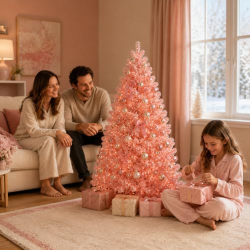 4.5ft Pre-Lit Artificial Christmas Tree, 100 Lights, 300 Tips
