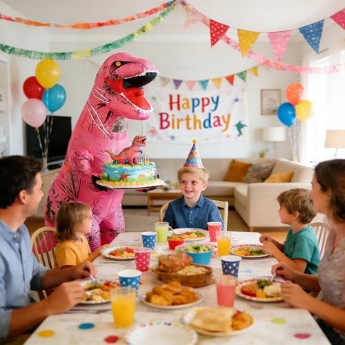 Funny Inflatable Dinosaur Costume for Adult and Kids,Blow Up Dinosaur Costume for Halloween Cosplay Party
