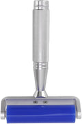 Dust Remover Roller, Silicone Manual Sticky Roller 28mm Low Viscosity 310D Washable Metal Handle for PCB LCD Screen Film Cleaning Workshop Kitchen Hair Lint Dust (4 Inch)