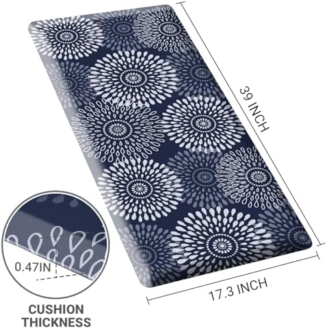 Kitchen Mat Water-Resistant Kitchen Rugs Cushioned Anti-Fatigue Floor Mat
