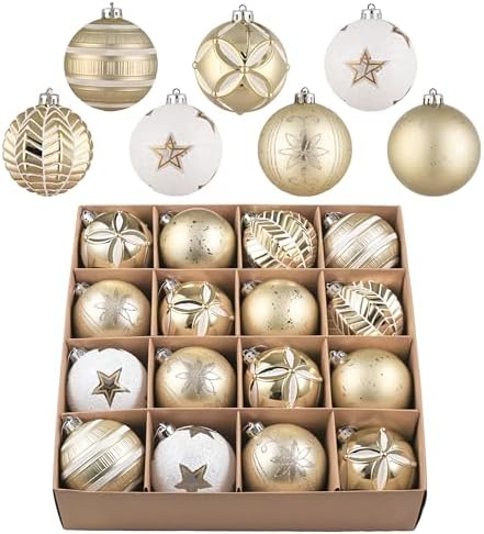 Valery Madelyn 16ct Christmas Tree Decorations Ball Ornaments 3.15 Inches