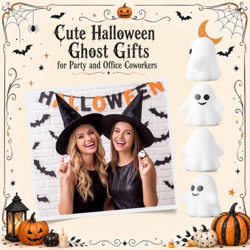 Thenshop 25 Pcs Halloween White Ghost Balls Trick or Treat Party Favors