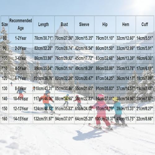Snow Suit for Kids Boys Girls One Piece Winter Toddler Snowsuit