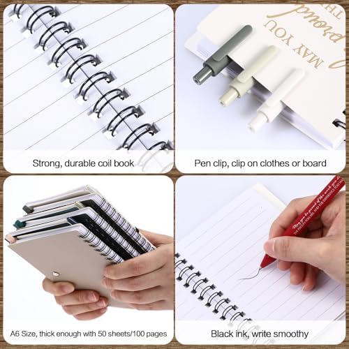 Honoson 20 Sets/40 Pcs Employee Notebook Pen Gifts, Bright Color