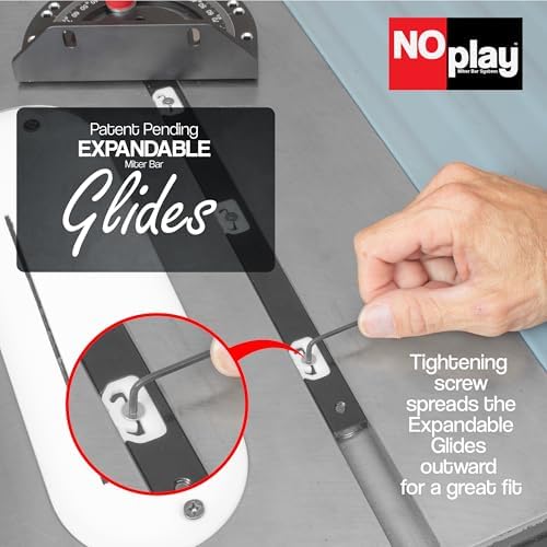 Precision Miter Gauge • Fence & Zero Play Bar • Micro Adjust Flip Stop