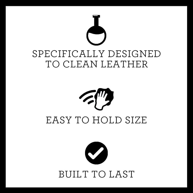 TriNova Leather Brush for Cleaning Upholstery, Cleaner car Interior, Furniture, Couch, Sofa, Boots, Shoes and More. Premium Quality