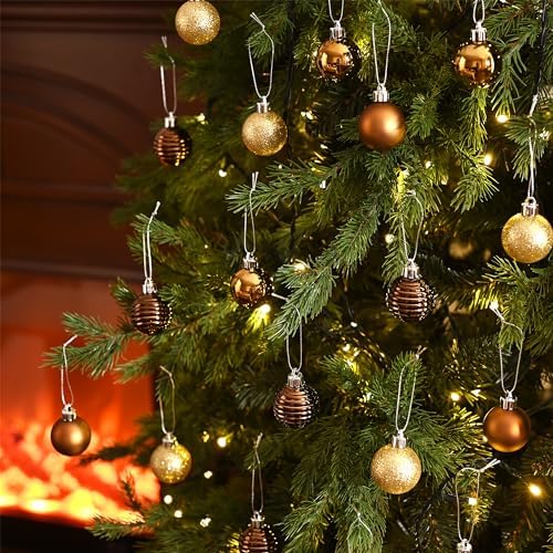 Valery Madelyn Small Christmas Tree Decorations Ball Ornaments 24ct 1.57"
