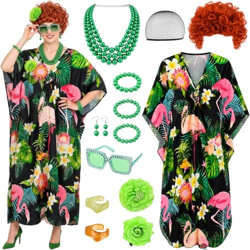13 Pcs Halloween Landlady Costume Set for Women, Landlady Cosplay Outfits