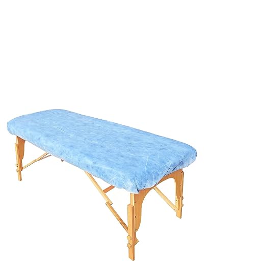 ZMDREAM Disposable Fitted Massage Table Sheets Bed Covers for Massage Beauty Tattoo 82 x 35 inches Blue/20