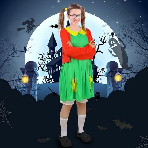 Panitay 7 Pcs Women's Halloween Comedy Costume Outfits