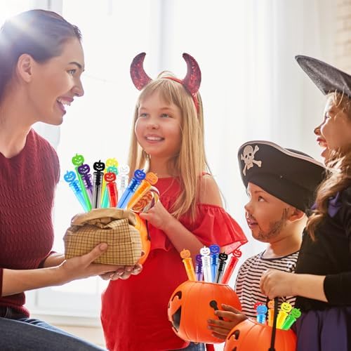 400PCS Halloween Party Favor, Bubble Wands for Kids, Trick or Treat Toys
