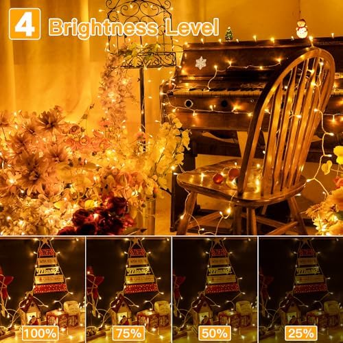 Ollny 200LED Color Changing Christmas Lights Christmas Lights with Remote