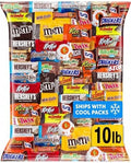 Chocolate Candy Variety Pack 10 lb - Individually Wrapped Fun Size Candy