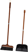 Unomor Standing Dustpan and Broom Set Handle Brush for Home Efficient Dog Hair Cleaning Tool