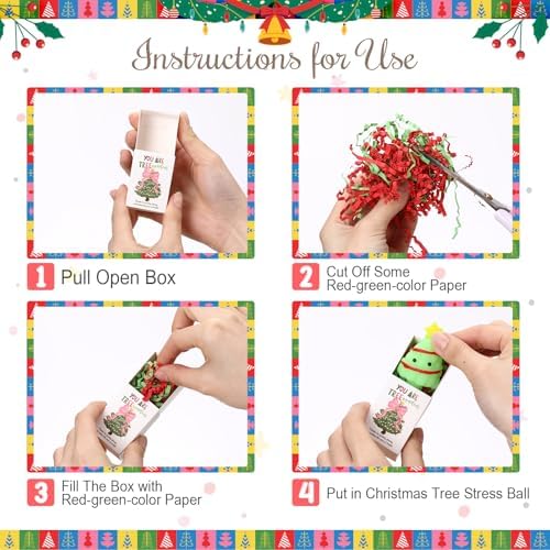 20 Sets Christmas Appreciation Gifts Tree Holiday Party Favors with Boxes