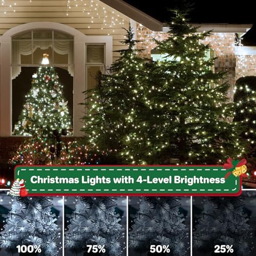 Christmas Cluster Lights Plug-in 52FT 800LEDs String Lights Indoor Outdoor