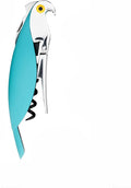 Alessi AAM32 AZ Parrot - Sommelier Design Corkscrew, Cast Aluminum and PC, Light Blue