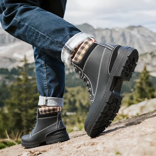 ANJOUFEMME Men's Winter Hiking Boots