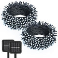 SyouHome Solar String Lights Outdoor, 2 Pack 200 LED Solar Christmas Lights