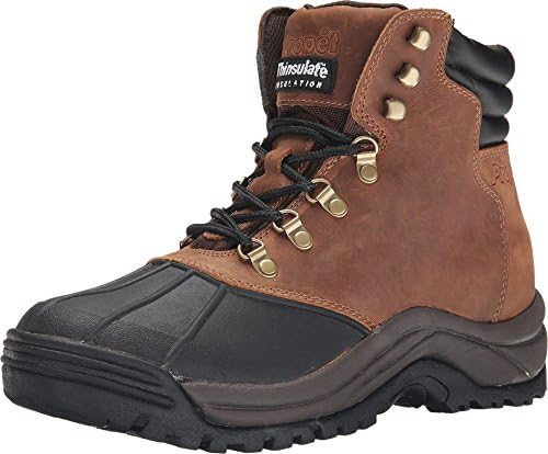 Propet Mens Blizzard Mid Round Toe Snow Casual Boots Ankle - Black