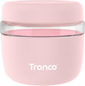 Tronco 24 oz Glass Food Storage & Lunch Bowl Containers with Airtight Lids | Leak & Spill Proof Meal Prep Container & Food Storage Jar for Lunch, Salad, Oats, Soup, BPA-Free, Microwave & Dishwasher Safe