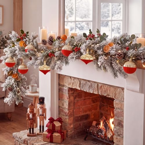 12PCS Red and Gold Velvet Christmas Balls Ornaments,Two Style