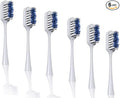 6-Pack Pop Sonic Replacement Toothbrush Heads - Compatiable w/Go Plus - Toothbrush Head w/Super Soft Dupont Tynex Nylon Bristles