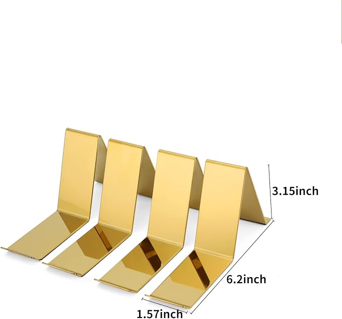 4 Pcs Gold Metal Shoe Display Stands High Heel Display Rack | for Shoe Store Home Shopping Malls Mens Womens Shoe Rack Holder Stand