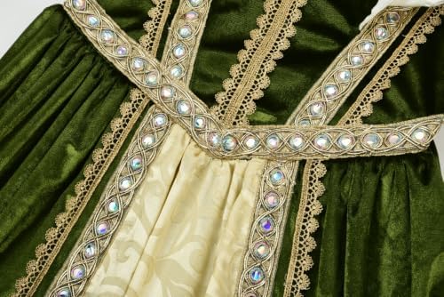 Relibeauty Queen Elizabeth Costume for Girls Dress Renaissance Medieval