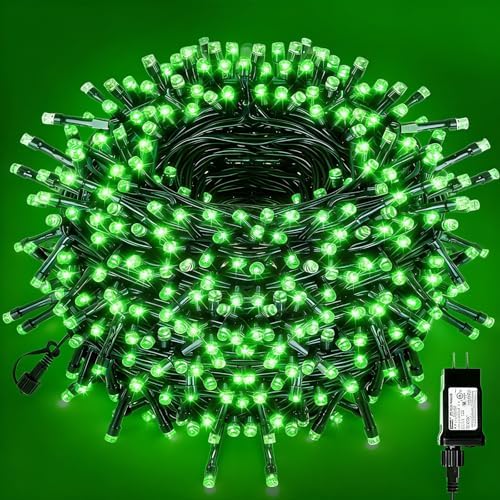 500 LED Green Christmas Lights Christmas Tree Lights Outdoor