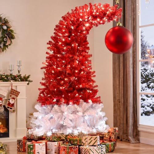 Threan 6 Inch Red Matte Large Christmas Ball Ornament