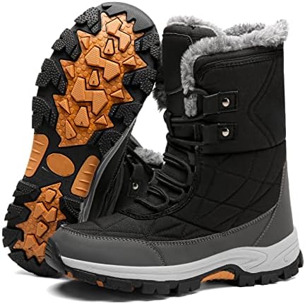MIFAWA Womens Snow Boots Winter Boots for Women Fur Lined Waterproof Anti-Slip Backpacking Outdoor Ladies Walking Shoes